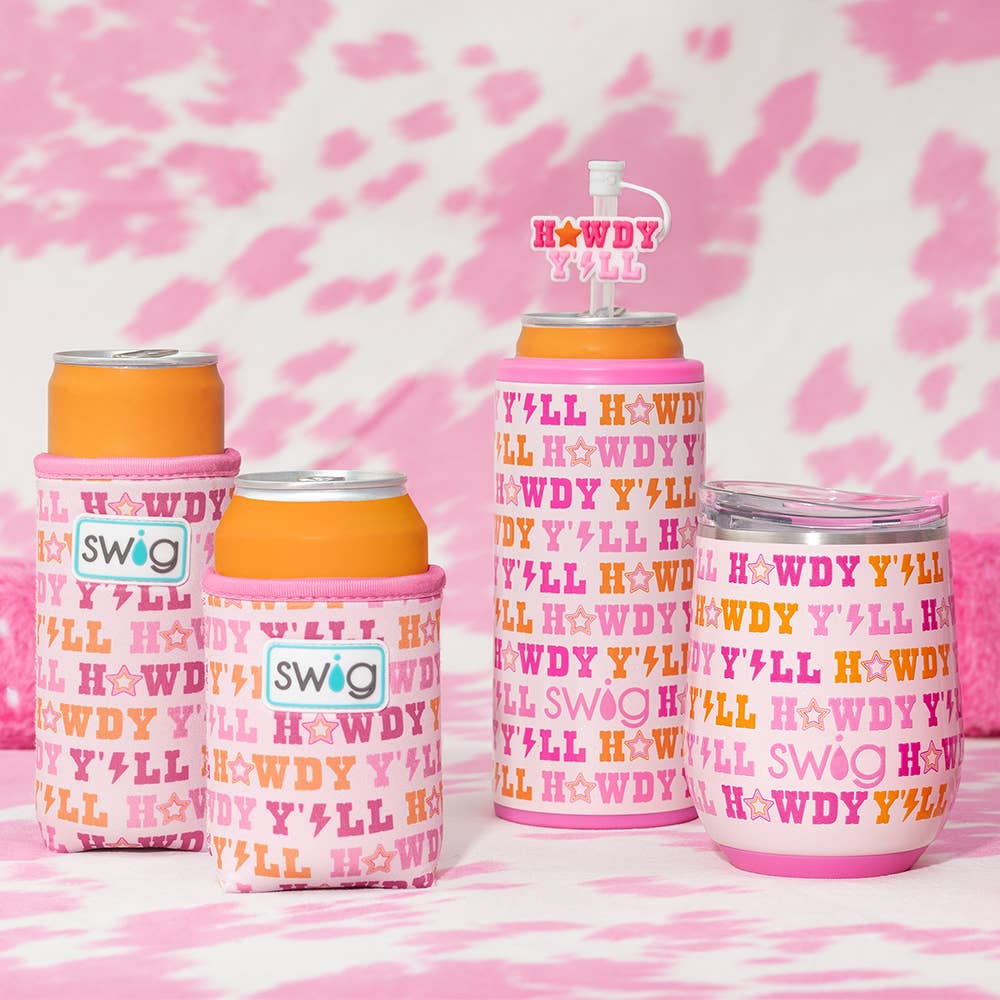 Howdy Y'all Iced Cup Coolie (Medium)