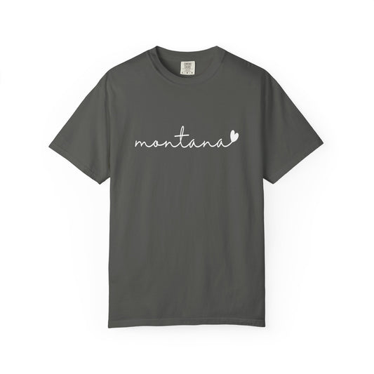 Montana Lovin' Script Heart Graphic T-Shirt