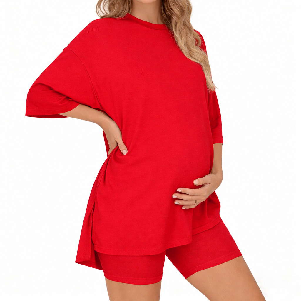 Summer Flow Relaxed Fit Maternity Lounge Activity Set
