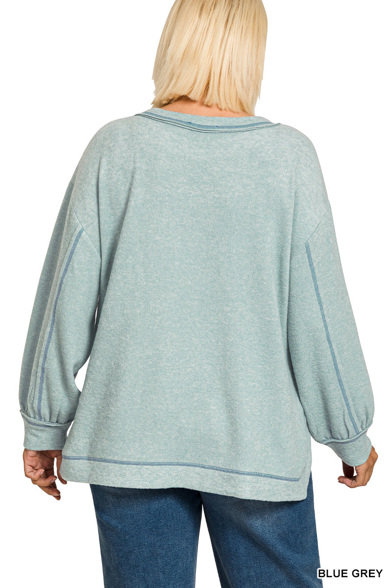 Roster Blue Pocket Long Sleeve Shirt