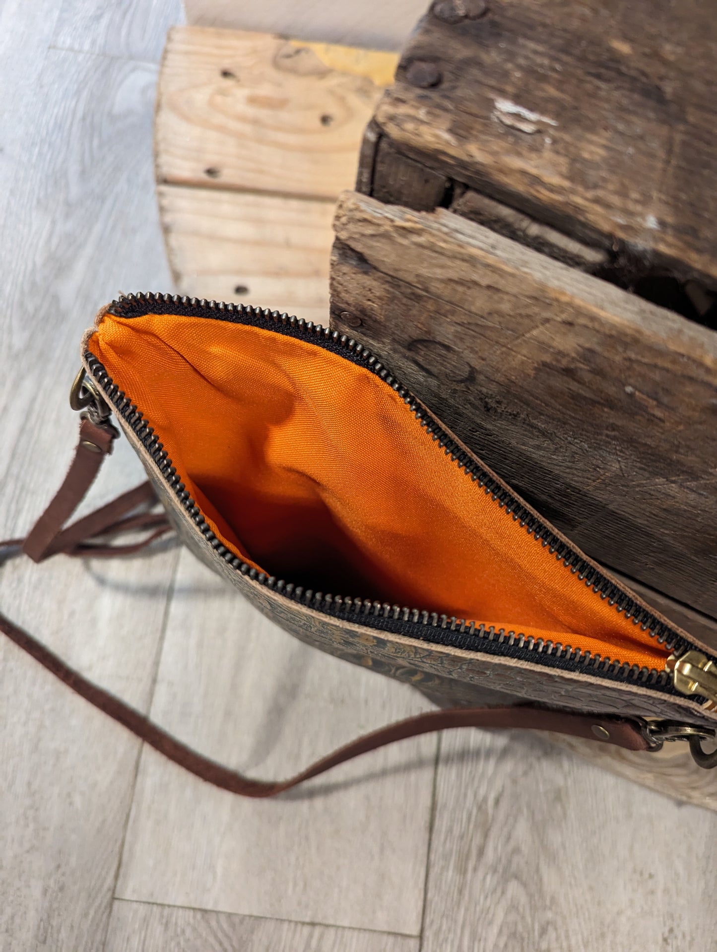 Cyana Crocodile Crossbody