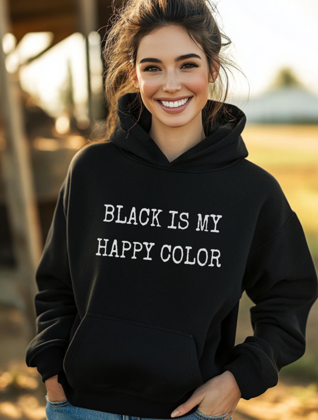 Black is my happy color Sweatshirt
