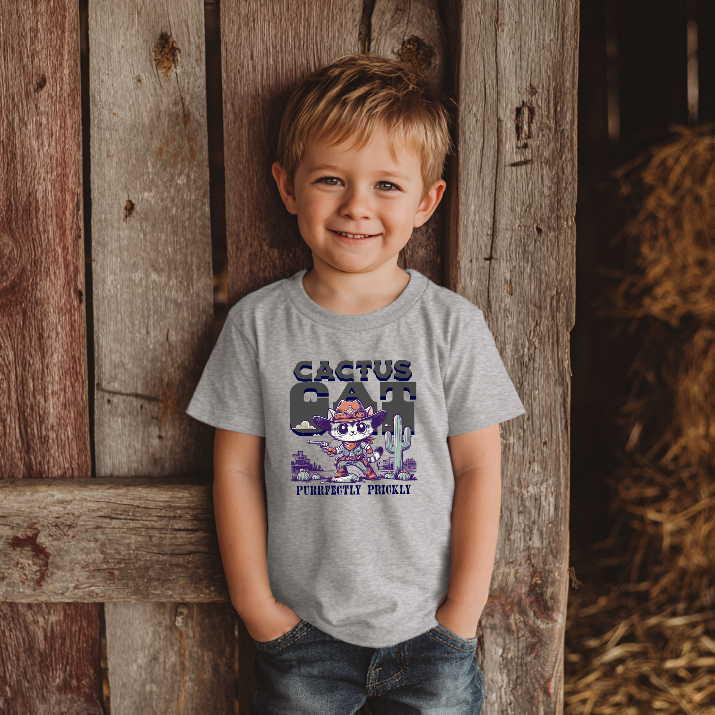 Cactus Cat Graphic T-Shirt