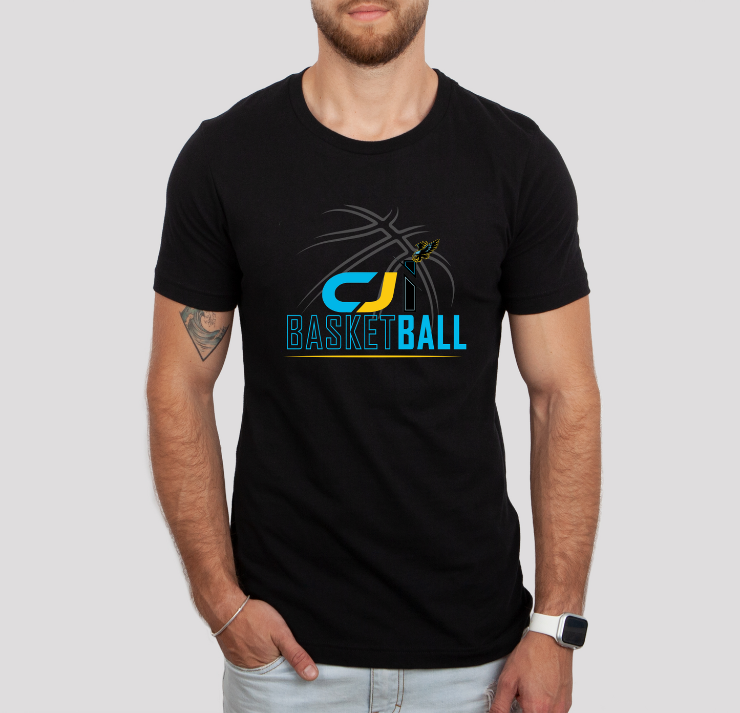CJI Basketball Swish Graphic T-Shirt