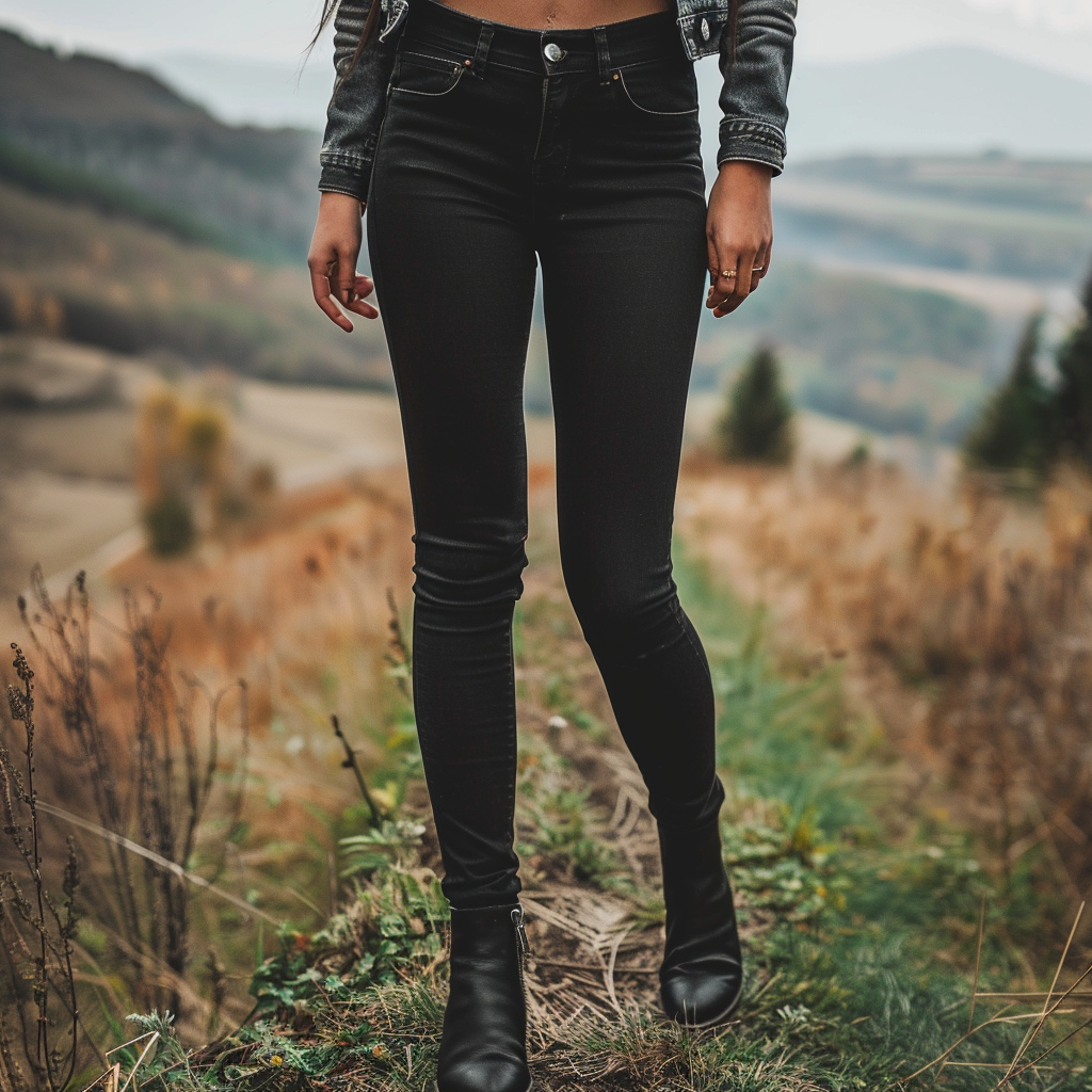 Mona Farmhouse Black Denim Pants