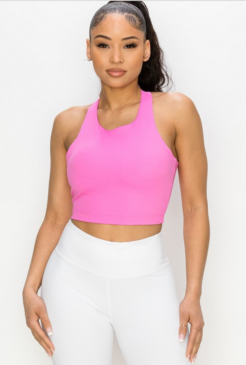 Lina Longline Crossover Crop Sports Bra