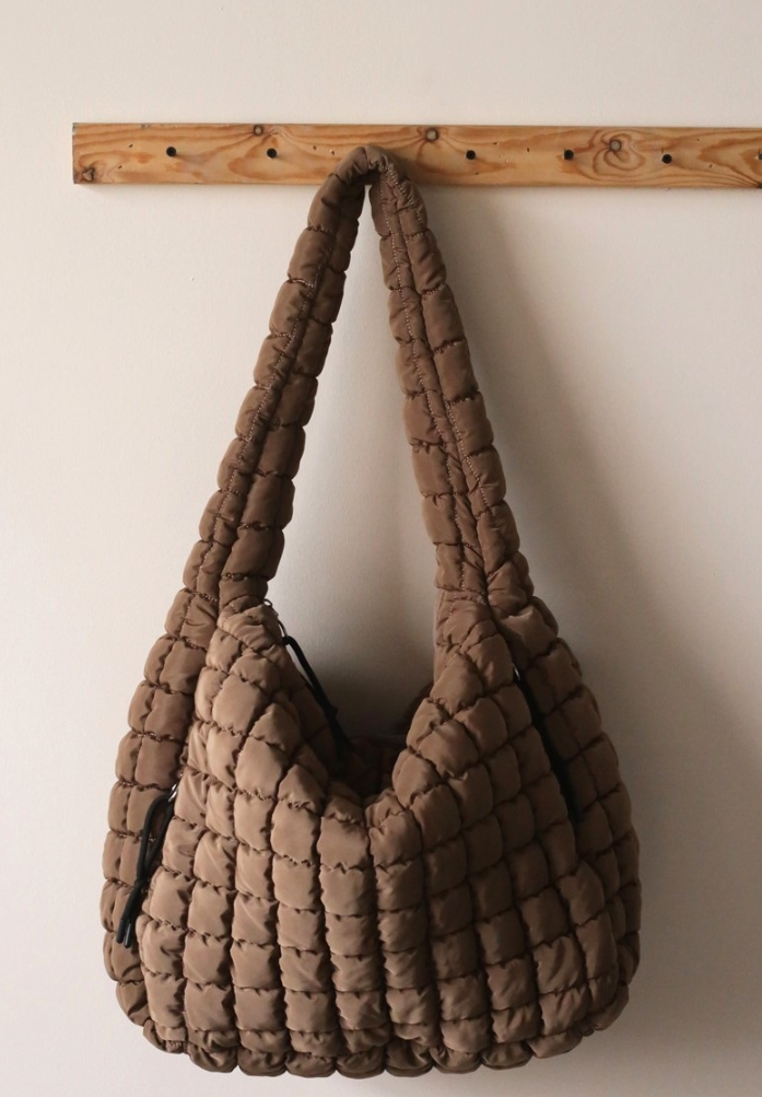 Pamona Puff Quilted Oversized Shoulder Bag