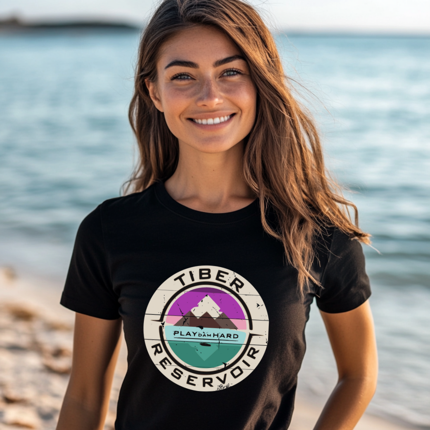 Tiber Dam Sunset T-Shirt