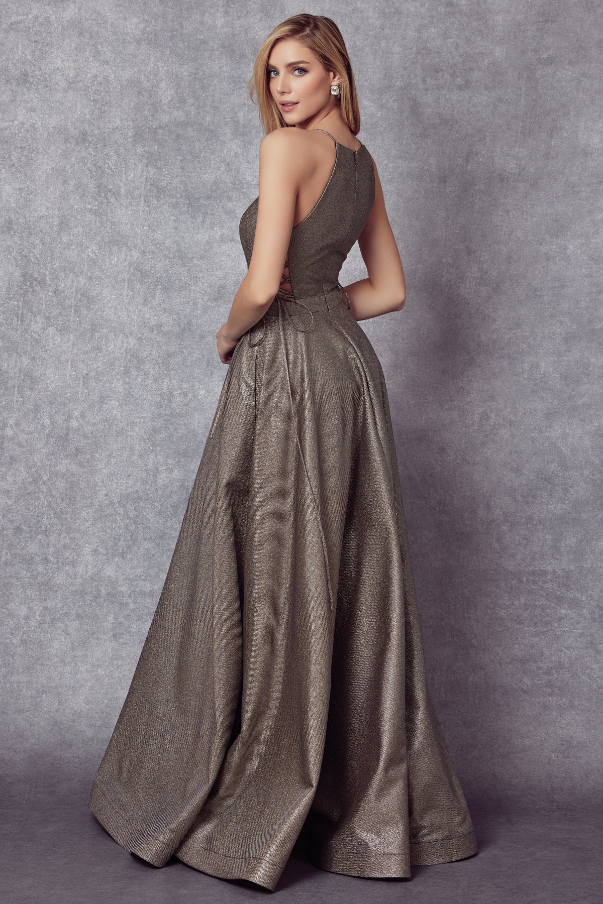 Mandi Metallic Gown