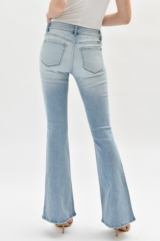 KanCan Distressed Flare Jeans
