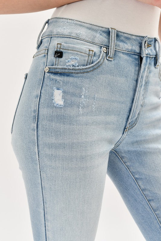 KanCan Distressed Flare Jeans