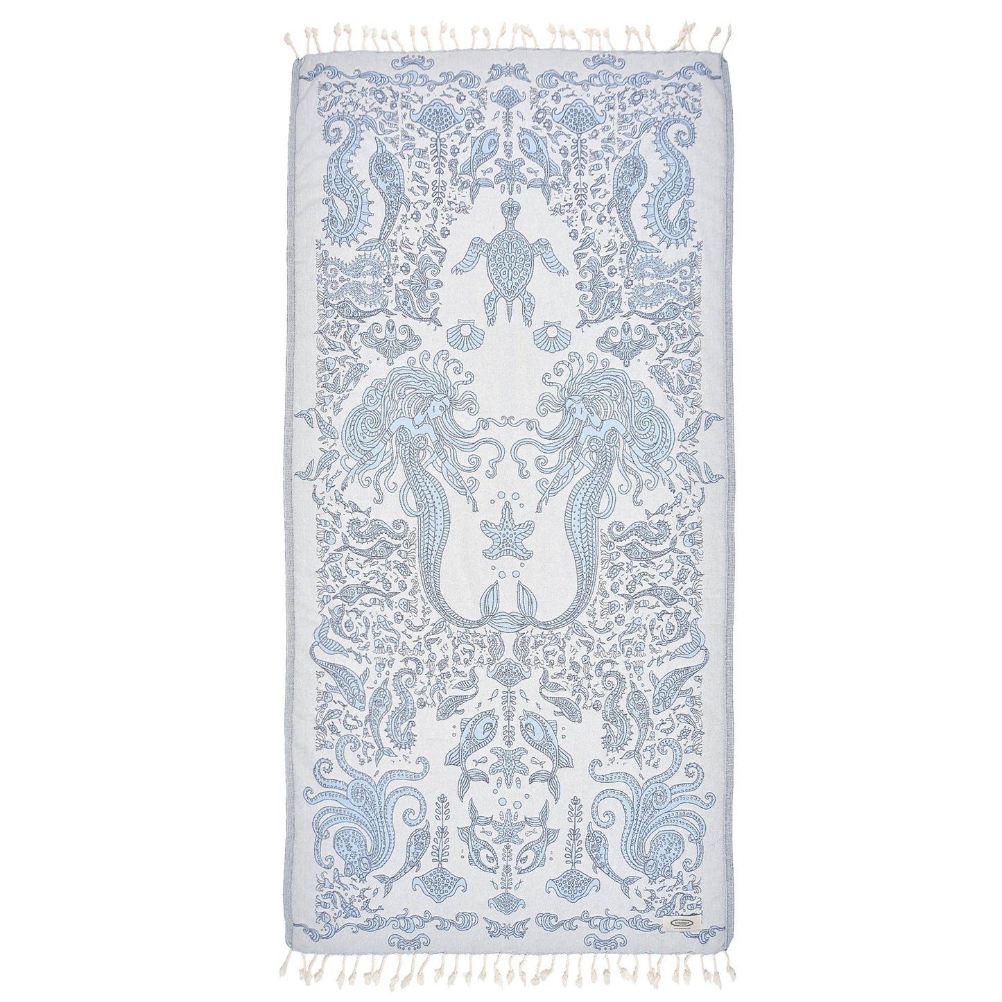 Exclusive Mermaid Peshtemal Pure Cotton Beach Towel