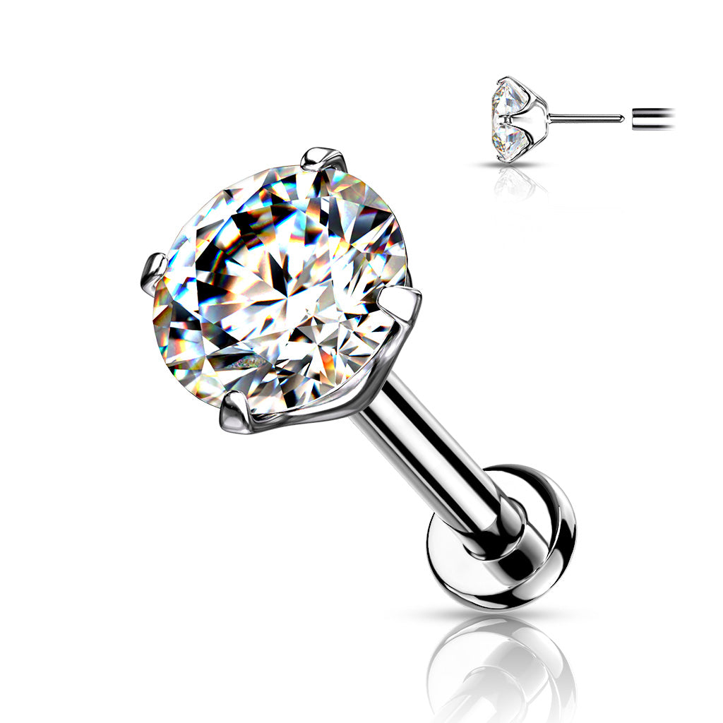 Diamond Stud Nose Ring, Labret, Cartlidge Earring