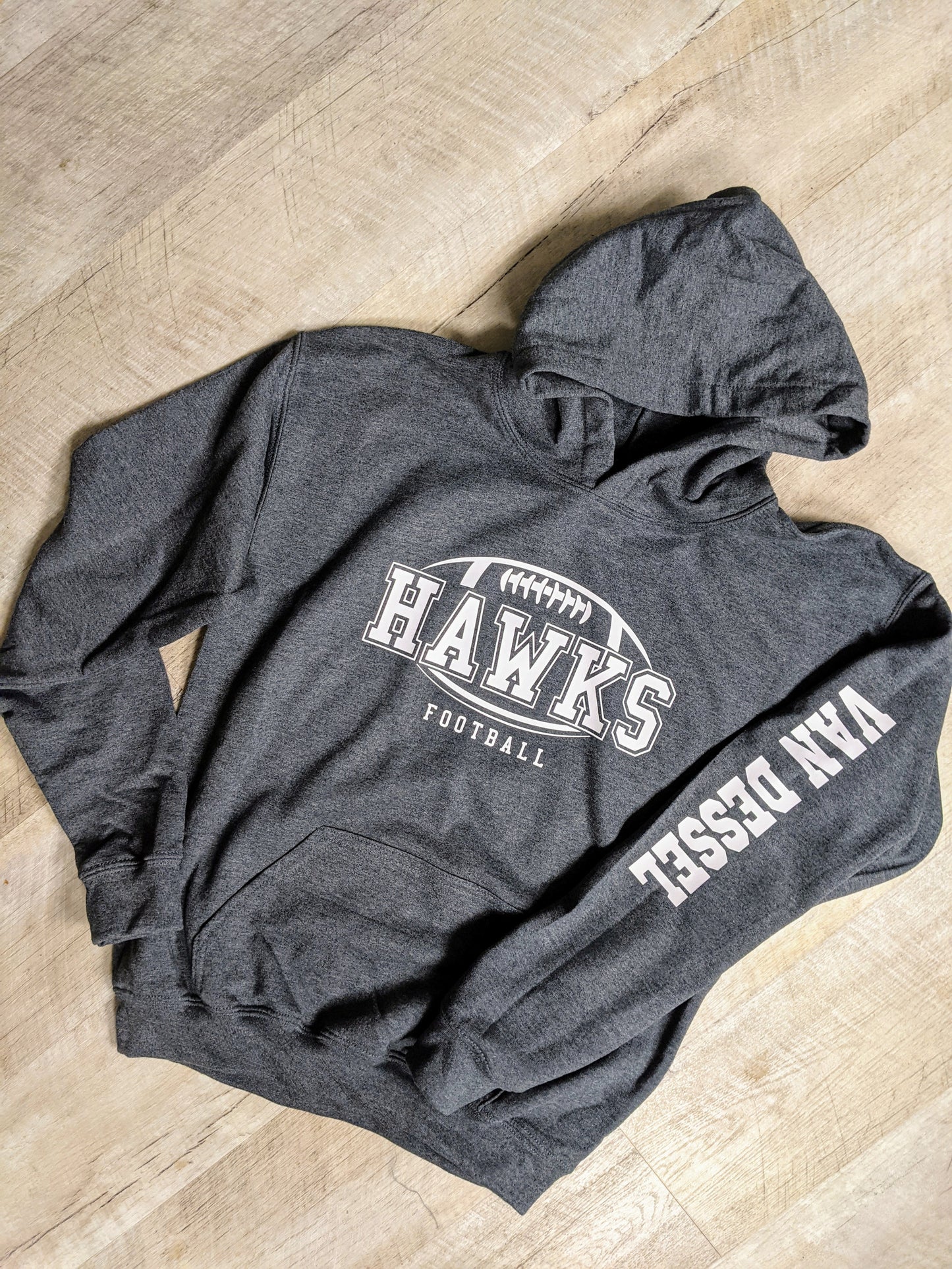 Youth Hawks Football Hoodie Sweatshirt