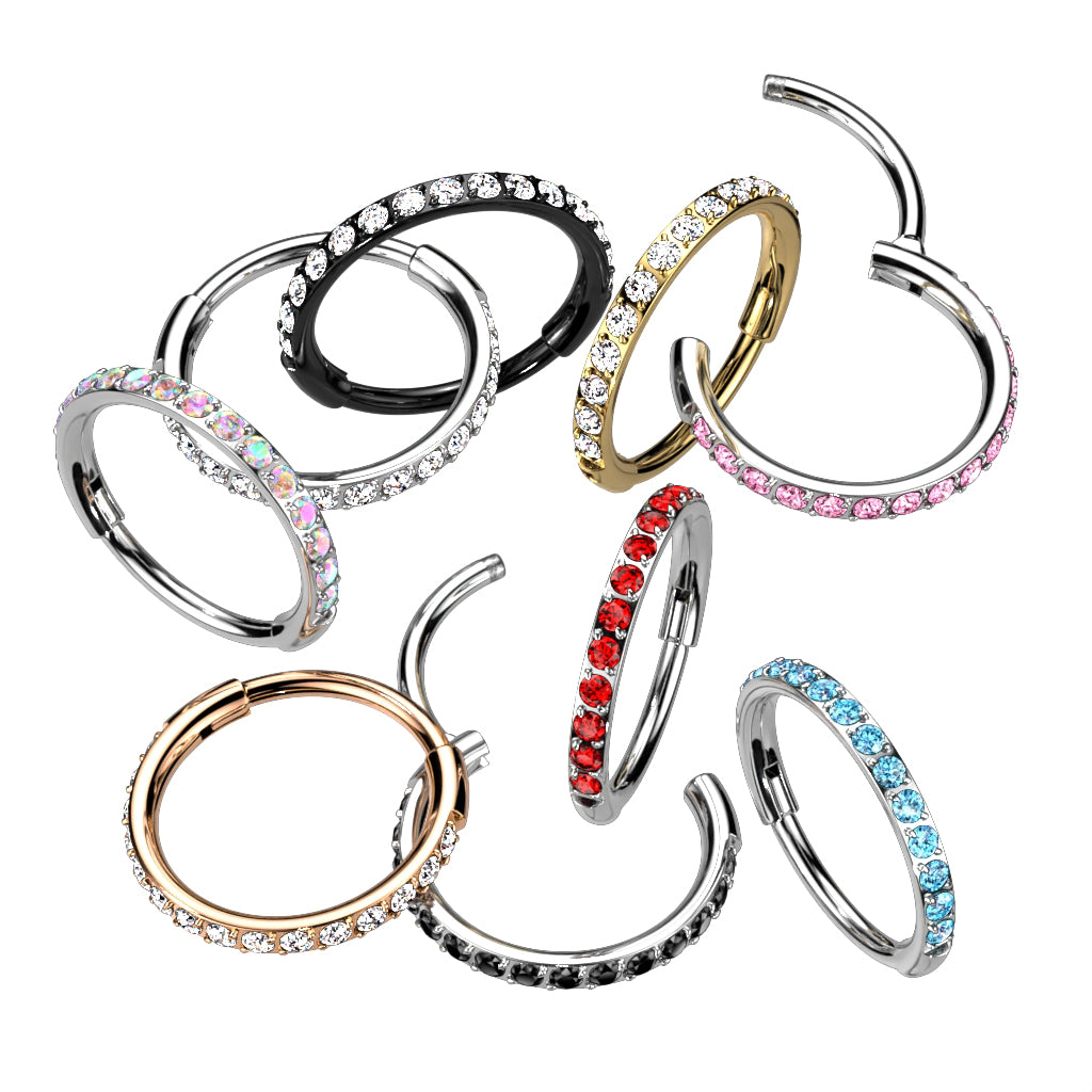 Pave Cubic Zirconia Nose Ring