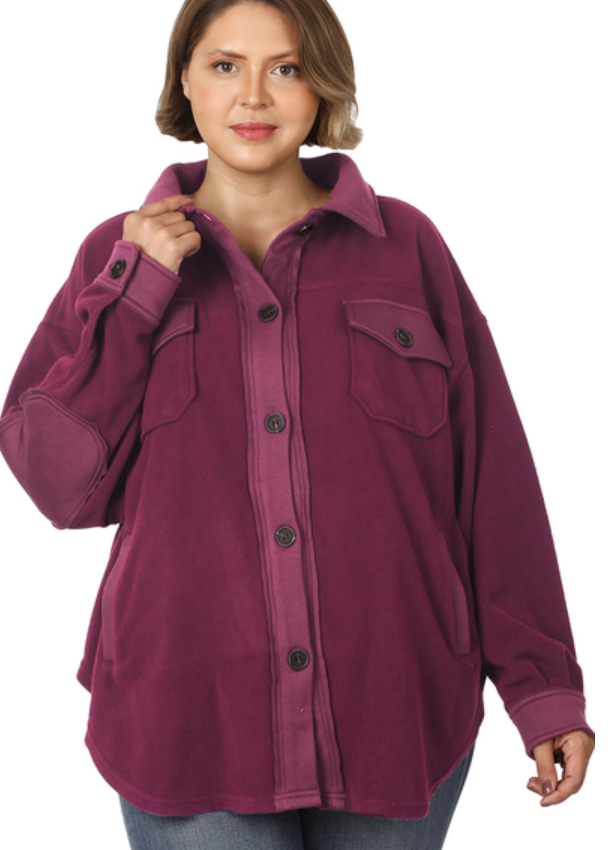 Winter Plum Shacket