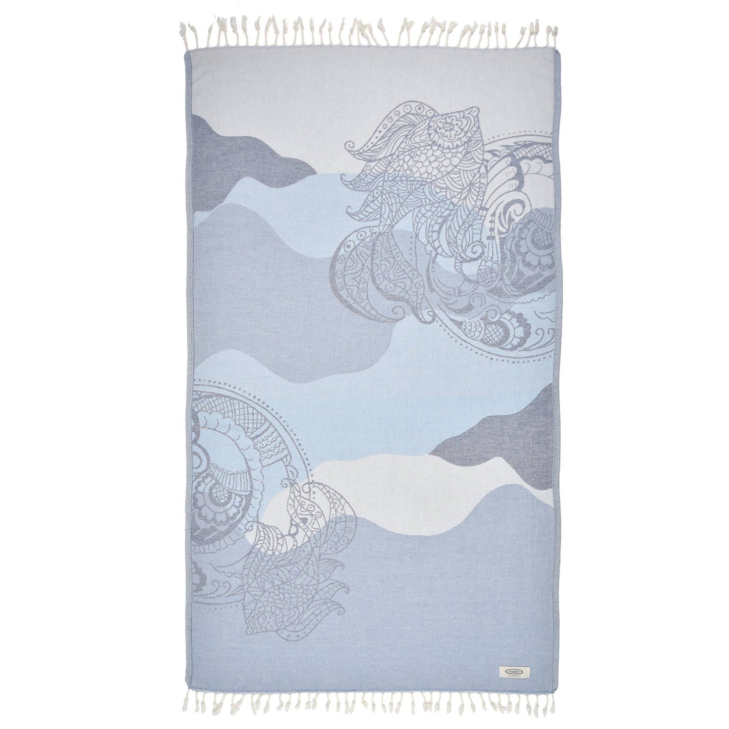 Exclusive Lion Fish Peshtemal Pure Cotton Beach Towel