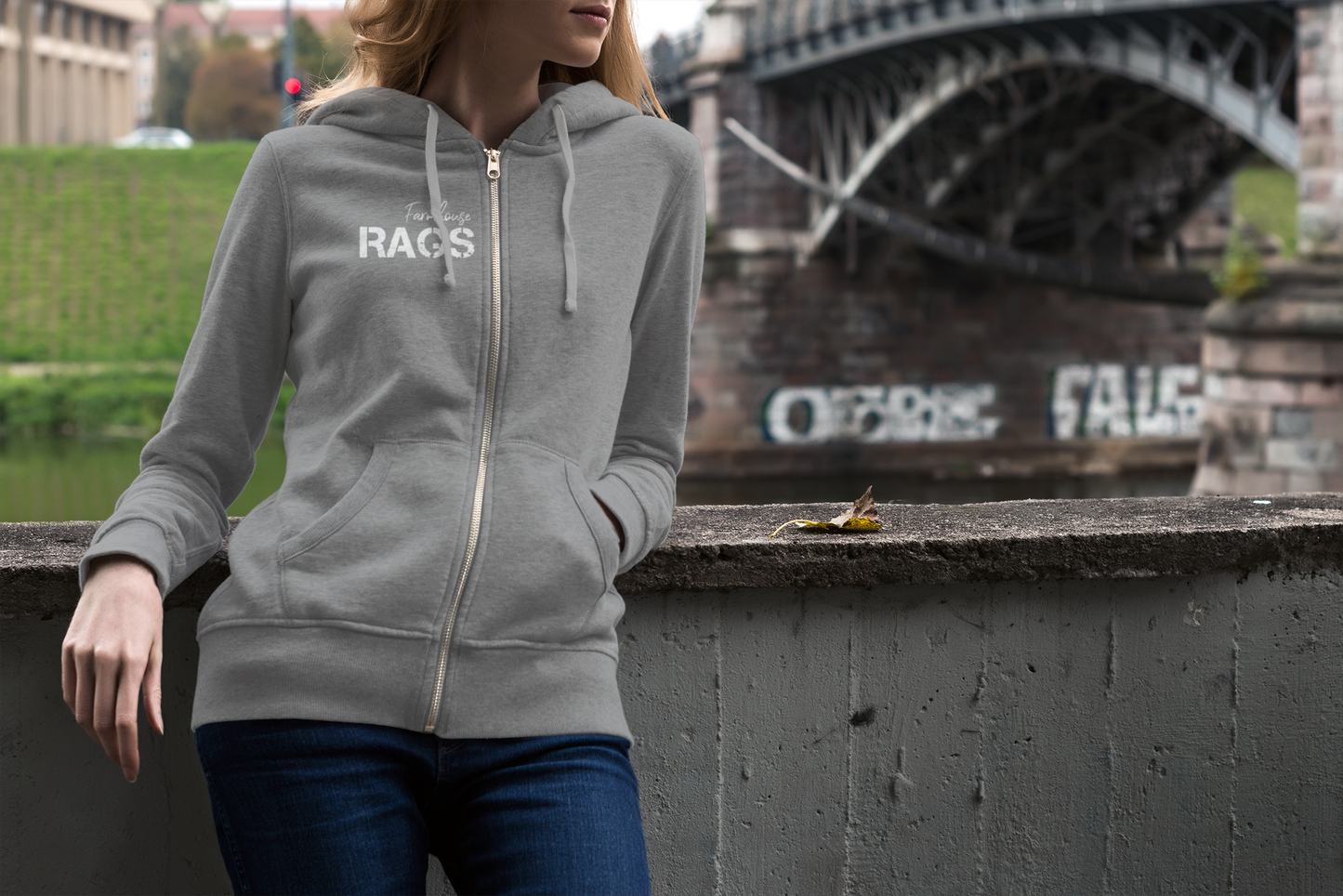 Farmhouse Rags Zippered Hoodie