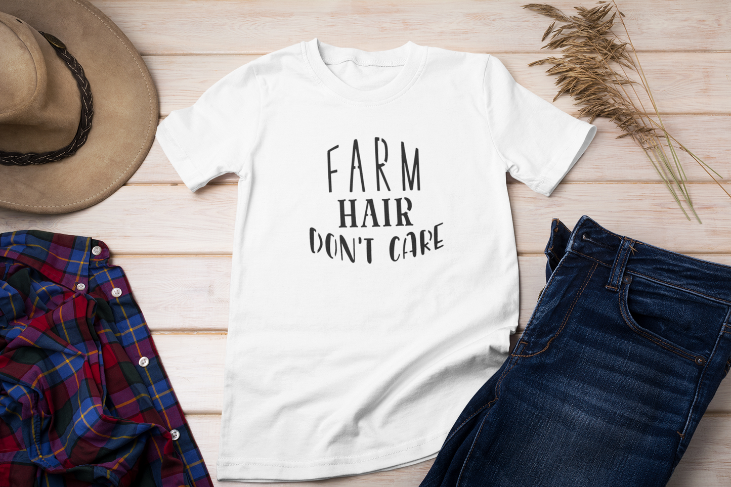 Farm Hair Don't Care Tee