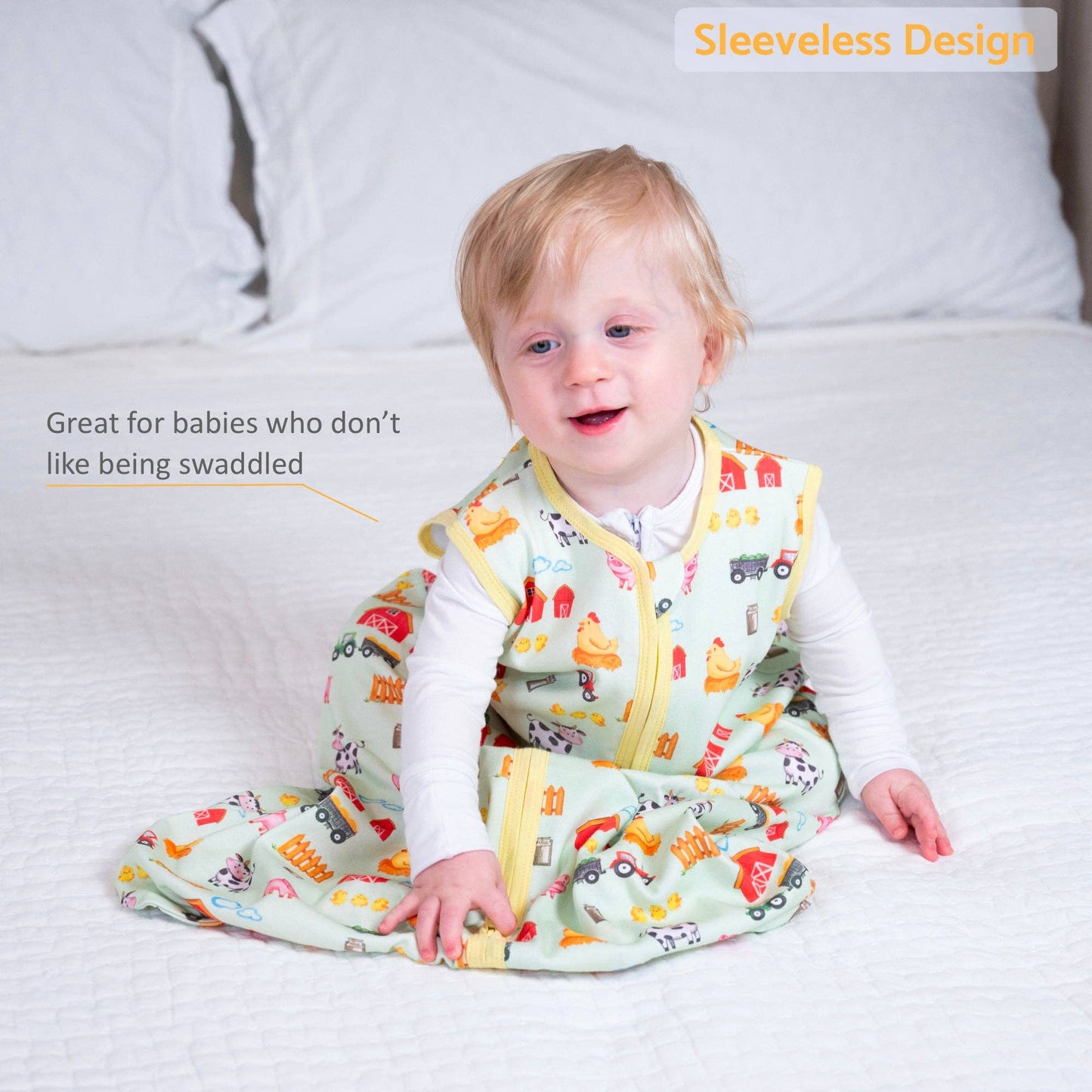 Organic Cotton Sleep Sack 0.5 TOG Little Barnyard