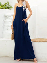 Load image into Gallery viewer, Saffron Maxi Cami Dress with Pockets
