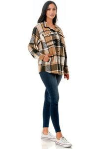 Buttered Toffee Plaid Shacket