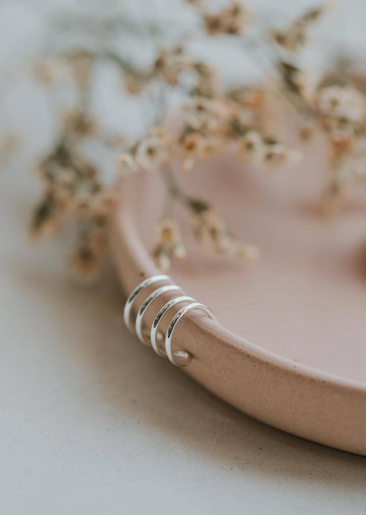 Double Up Posts | 14kt Gold Fill + Sterling Silver