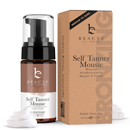 Beauty Self Tanner Body Tanning Mousse Medium to Dark