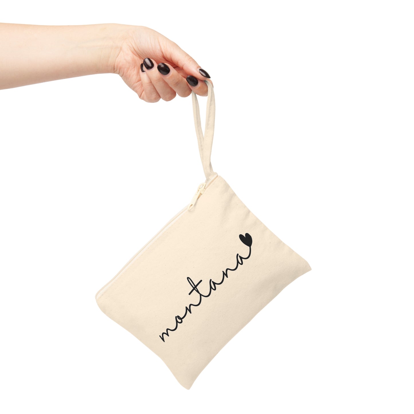 Montana Lovin' Canvas Zipper Pouch — Makeup Bag