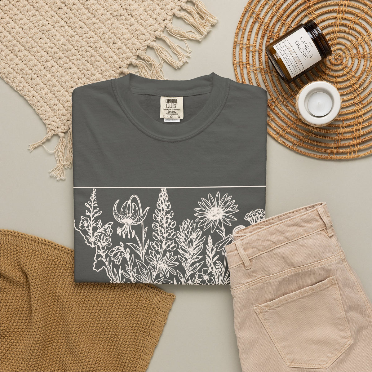 Montana Wildflowers Botanical T-Shirt