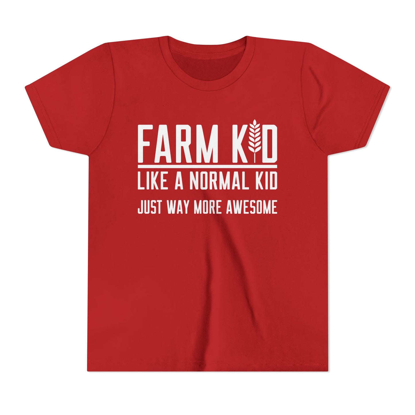 Farm Kid Short Sleeve Tee — Awesome Farm Kid T-Shirt Gift