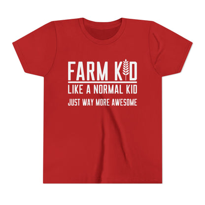 Farm Kid Short Sleeve Tee — Awesome Farm Kid T-Shirt Gift