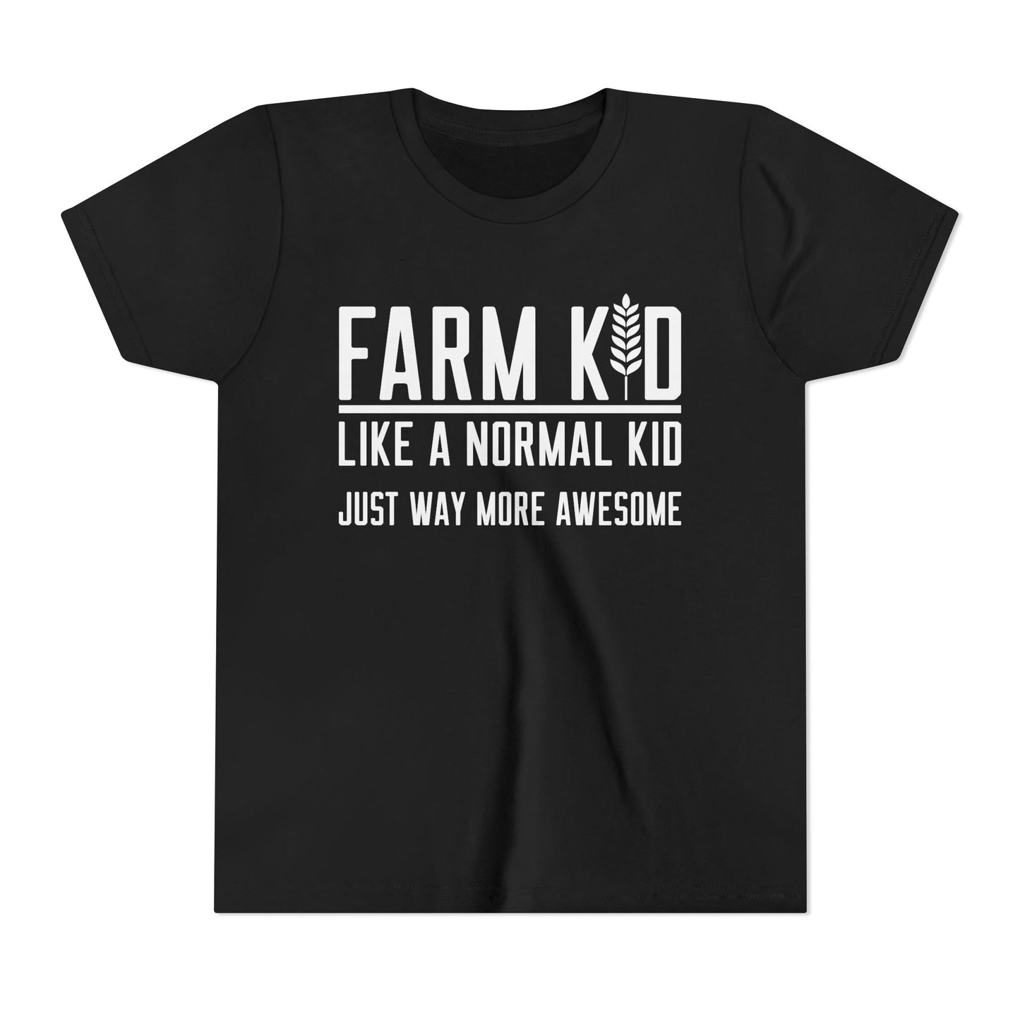 Farm Kid Short Sleeve Tee — Awesome Farm Kid T-Shirt Gift