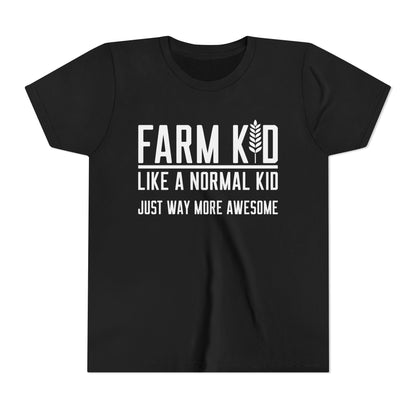 Farm Kid Short Sleeve Tee — Awesome Farm Kid T-Shirt Gift