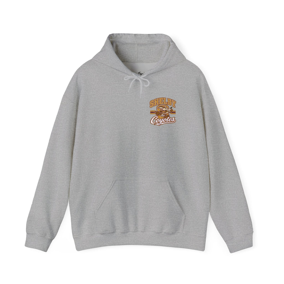 Shelby Coyotes Hoodie — Vintage Varsity School Spirit Sweatshirt