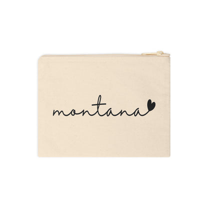 Montana Lovin' Canvas Zipper Pouch — Makeup Bag