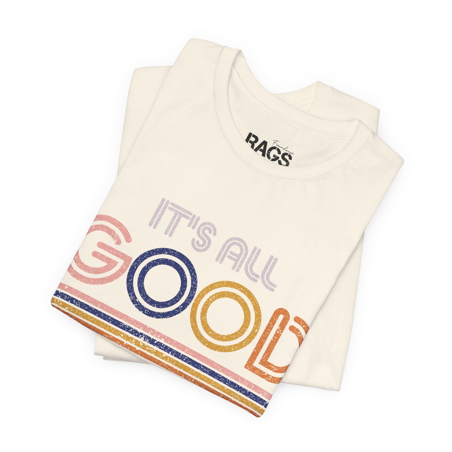 It's All Good Tee — Retro Vintage Stripe Graphic T-Shirt