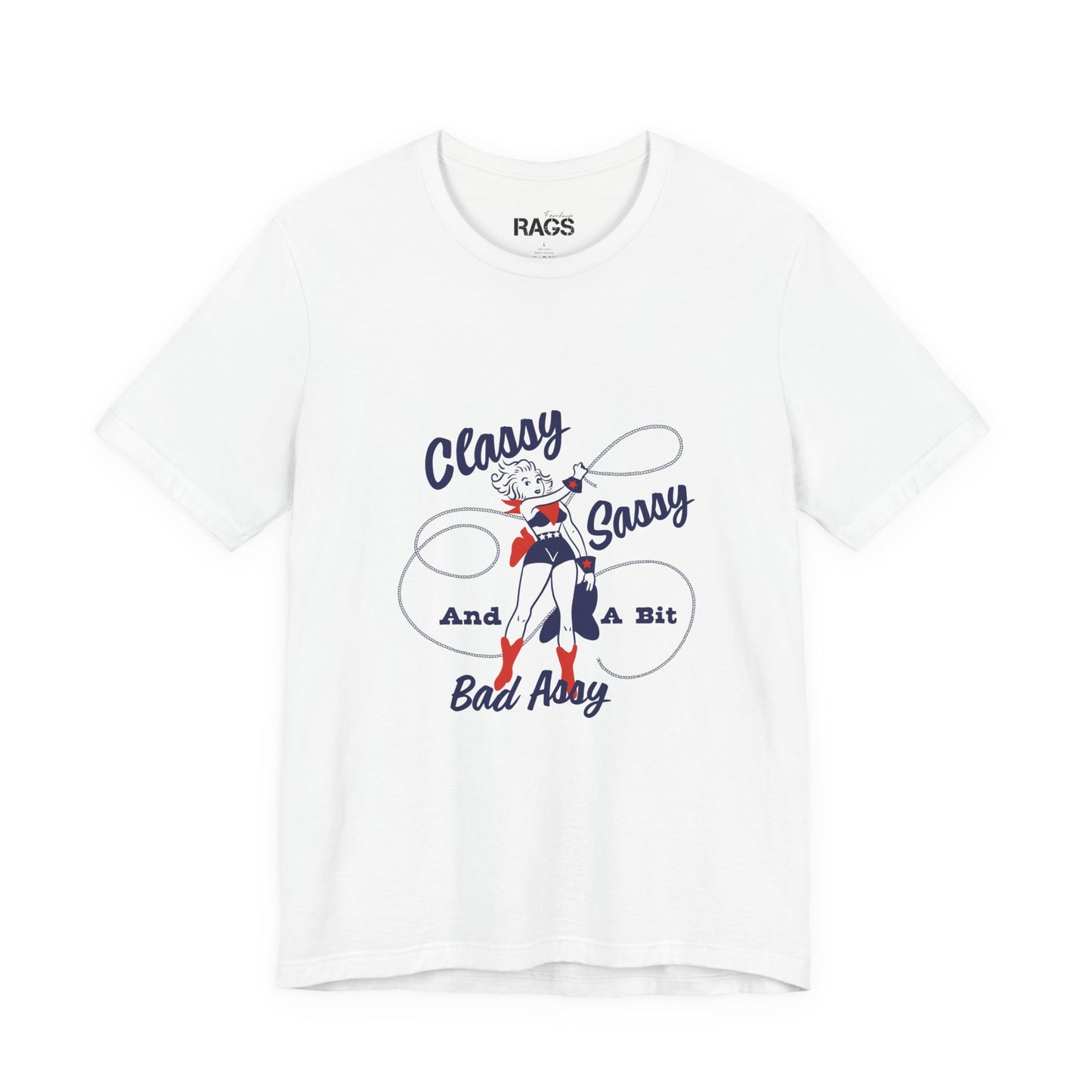 Classy Sassy and a Bit Bad Assy Retro Graphic T-Shirt