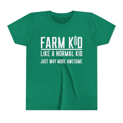 Farm Kid Short Sleeve Tee — Awesome Farm Kid T-Shirt Gift