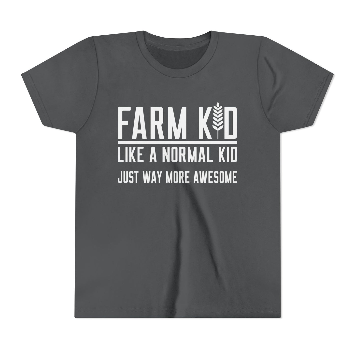 Farm Kid Short Sleeve Tee — Awesome Farm Kid T-Shirt Gift