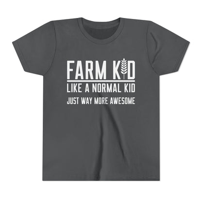Farm Kid Short Sleeve Tee — Awesome Farm Kid T-Shirt Gift