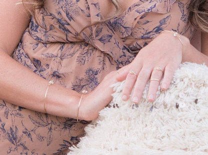 Herkimer Diamond Caged Bracelet: Sterling Silver; 7 inches