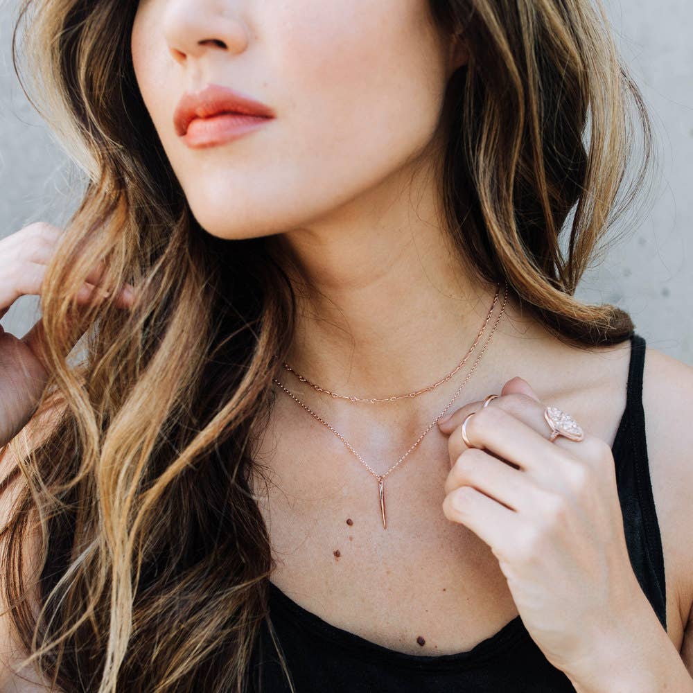 Quill Necklace: Sterling Silver 17 inches