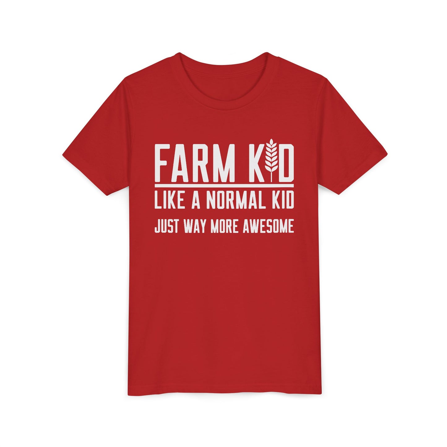 Farm Kid Short Sleeve Tee — Awesome Farm Kid T-Shirt Gift