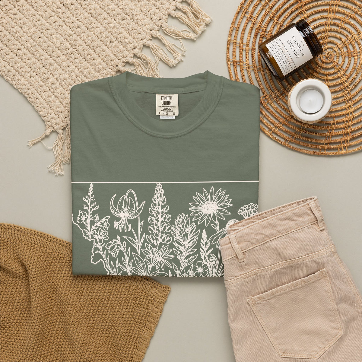 Montana Wildflowers Botanical T-Shirt