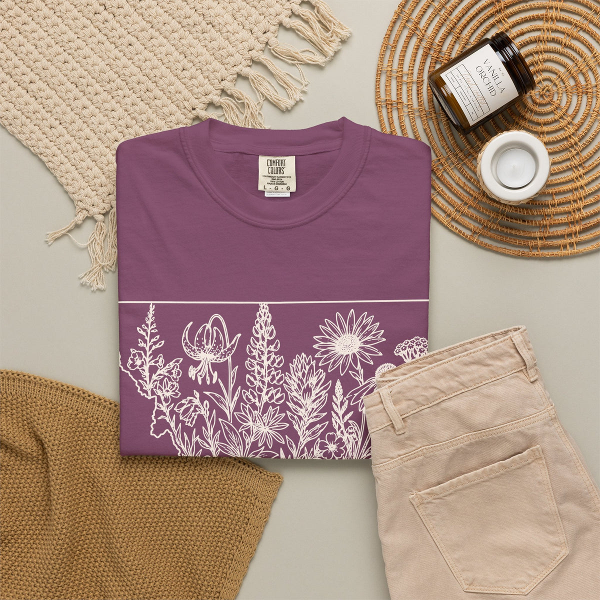 Montana Wildflowers Botanical T-Shirt