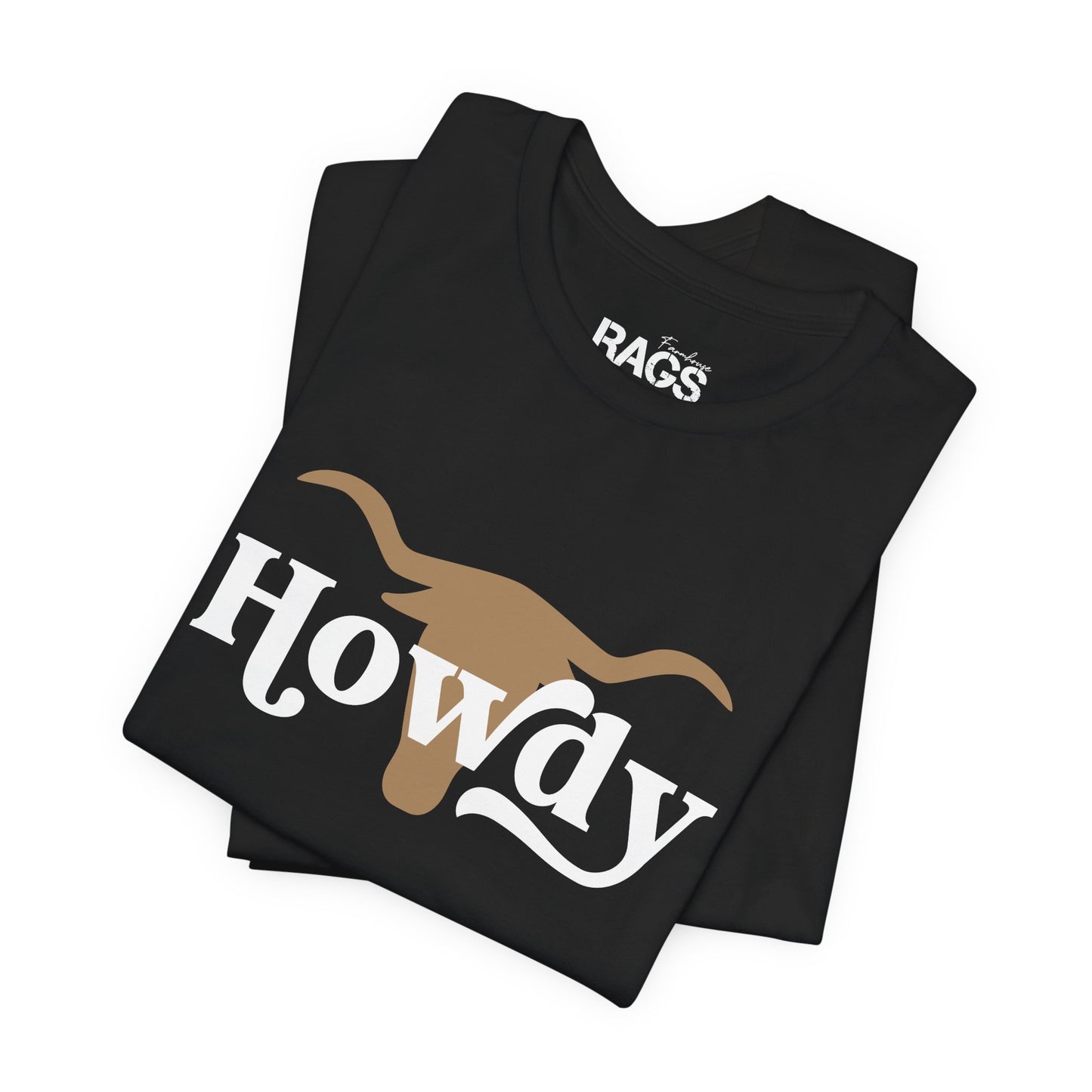 Howdy Longhorn T-Shirt — Western Cowboy Graphic T-Shirt