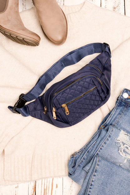 Jag Quilted Belt Sling Bum Bag
