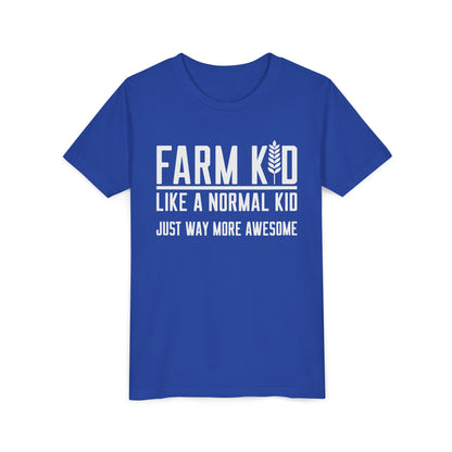 Farm Kid Short Sleeve Tee — Awesome Farm Kid T-Shirt Gift