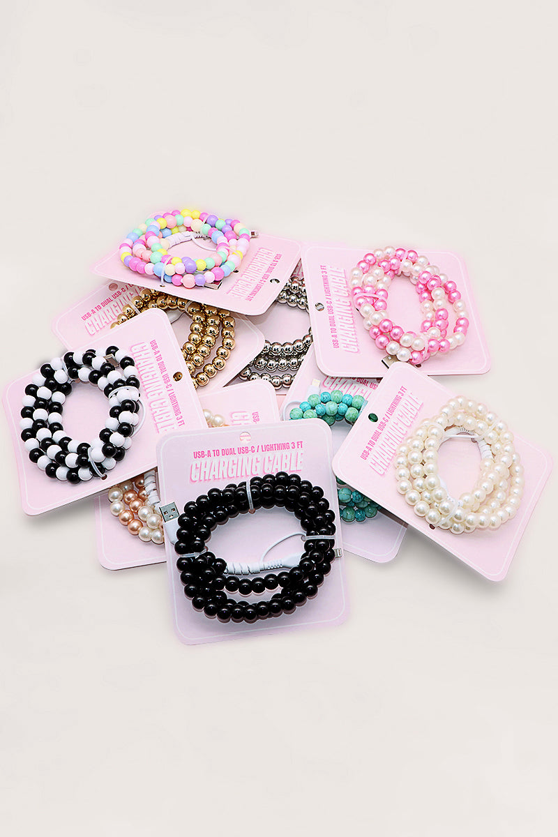 Beaded USB Fast Charge Cable